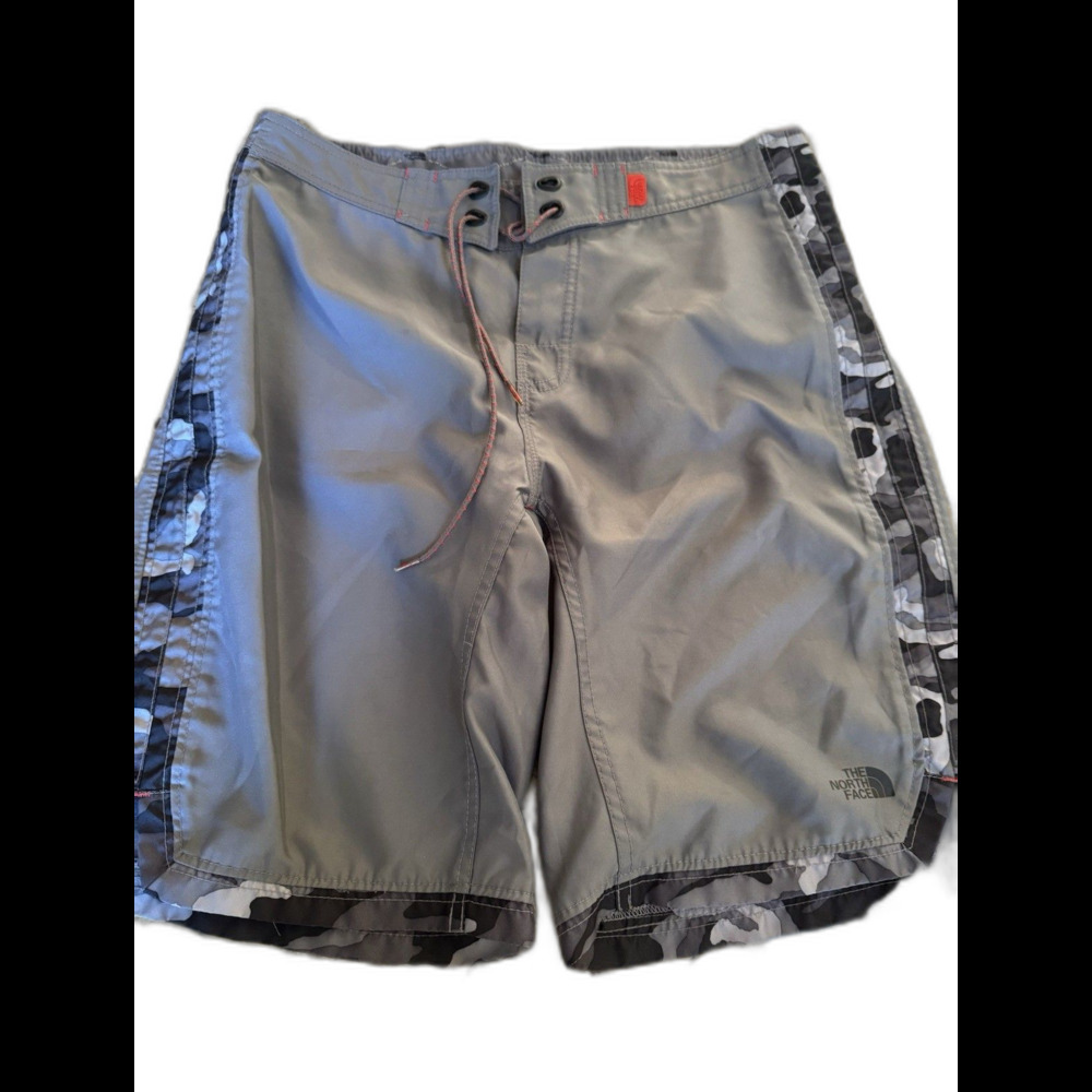 North Face Classic V RipStop Camo Hybrid Board Shorts Swim Trunks Mens 32